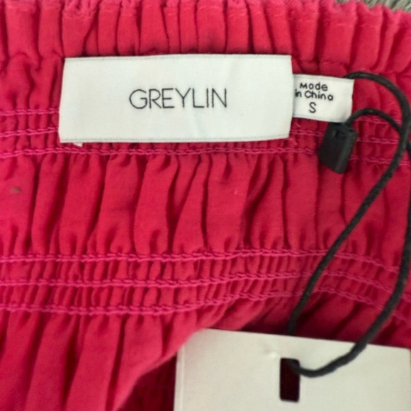 NWT Revolve Greylin Pink Smocked Midi Dress Size  Small - Picture 11 of 12
